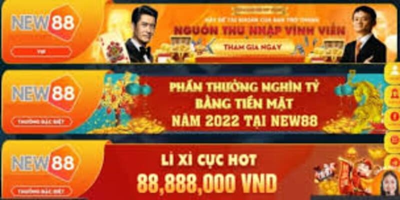 Đa dạng khuyến mãi New88